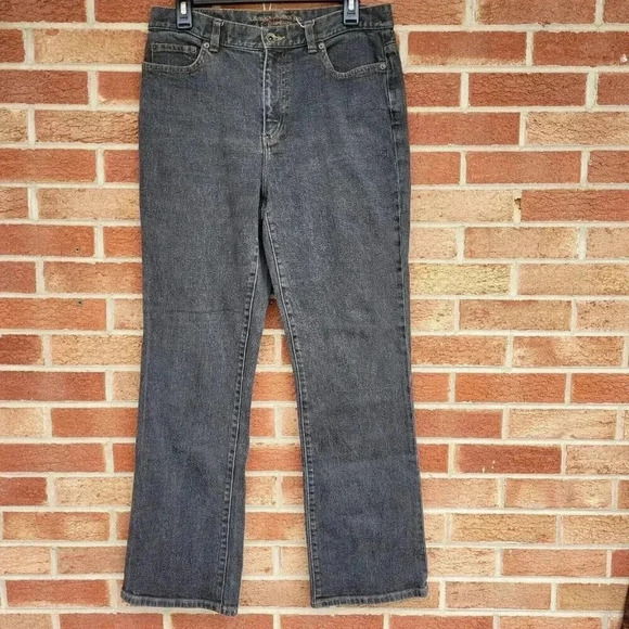 Lauren Jeans Co. Premium Jeans Women's Size 10 Bootcut Dark Wash - Picture 1 of 8